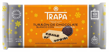 Turron Naturalny Biały z Oreo Trapa 120g BEZ OLEJU PALMOWEGO Hiszpania