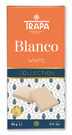 Trapa natural white chocolate, 90 g, WITHOUT PALM OIL Spain