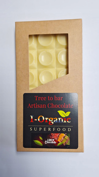I-ORGANIC white chocolate, Glaciar 35%, in-house production