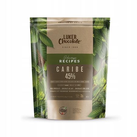 Milk chocolate 45% Caribe 2.5 kg Fino de Aroma