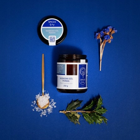 Sól Niebieska Perska 250g – Luksusowa Sól Gourmet do Mięsa, Sałatek, Potraw