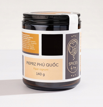 Pieprz czarny Phu Quoc 140g-Aromatyczna Przyprawa do Mięsa, Sosów i Sałatek