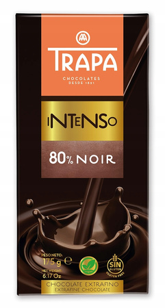 Trapa natural bitter chocolate 175g WITHOUT PALM OIL Spain