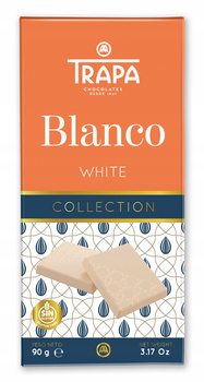 Trapa natural white chocolate, 90 g, WITHOUT PALM OIL Spain